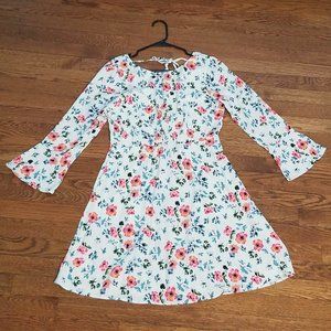LOFT Floral Bell Sleeve Dress w/Pockets NWT!